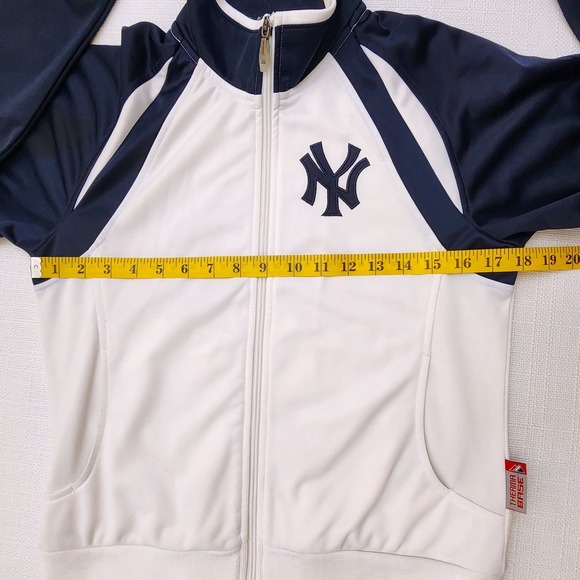 Therma Base Majestic New York Yankees MLB Baseball Full Zip-Up Jacket Sz S - Picture 4 of 11
